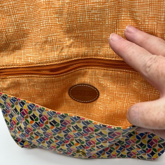 FOSSIL Multicolored Canvas Mini Crossbody Bag - Picture 5 of 12